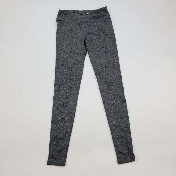 Aero Aeropostale Yoga Exercise Size Small Gray Poly Spandex stretch leggings EUC - Picture 1 of 9